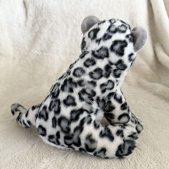 Aurora World Destination Nation White Snow Leopard Cat Plush 10” Stuffed Animal - Picture 3 of 5